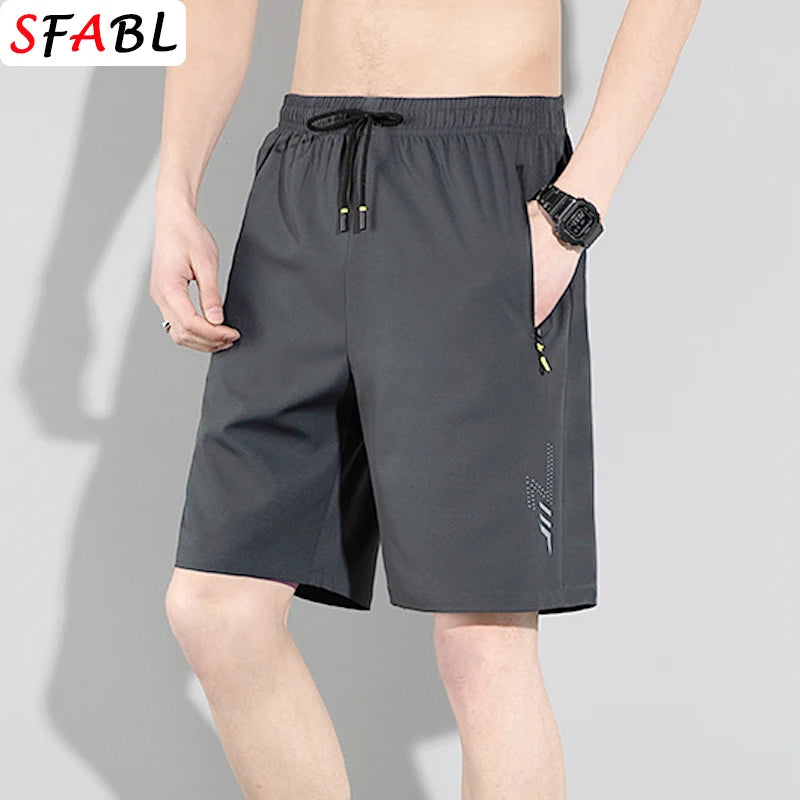 Pantalones cortos para hombre, elásticos, para correr, gimnasio y fitness.
