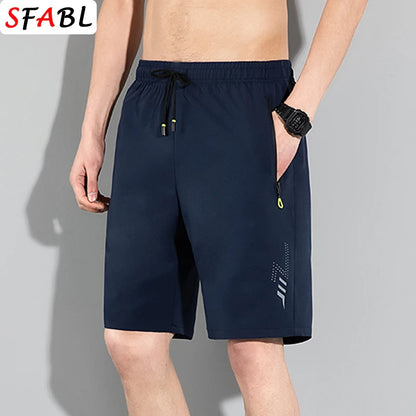 Pantalones cortos para hombre, elásticos, para correr, gimnasio y fitness.